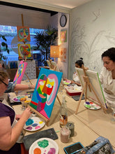 Load image into Gallery viewer, Paint your Partner Picasso Style - SATURDAY 12th February - 6pm - UpVibes Paint &amp; Sip Art Studio
